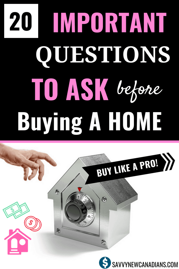 20 Questions To Ask Before Buying A Home. Make sure you get answers to these 20 questions before closing on a home. #closing #homepurchase #realestate #tips #savemoney #dreamhome