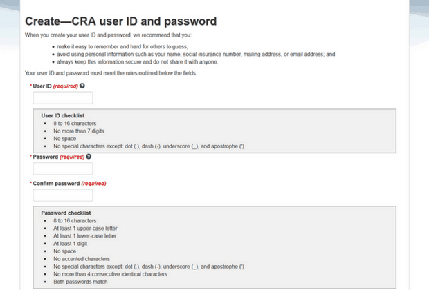 How to open a CRA MY Account