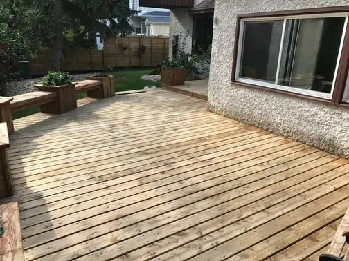 dry deck before sanding