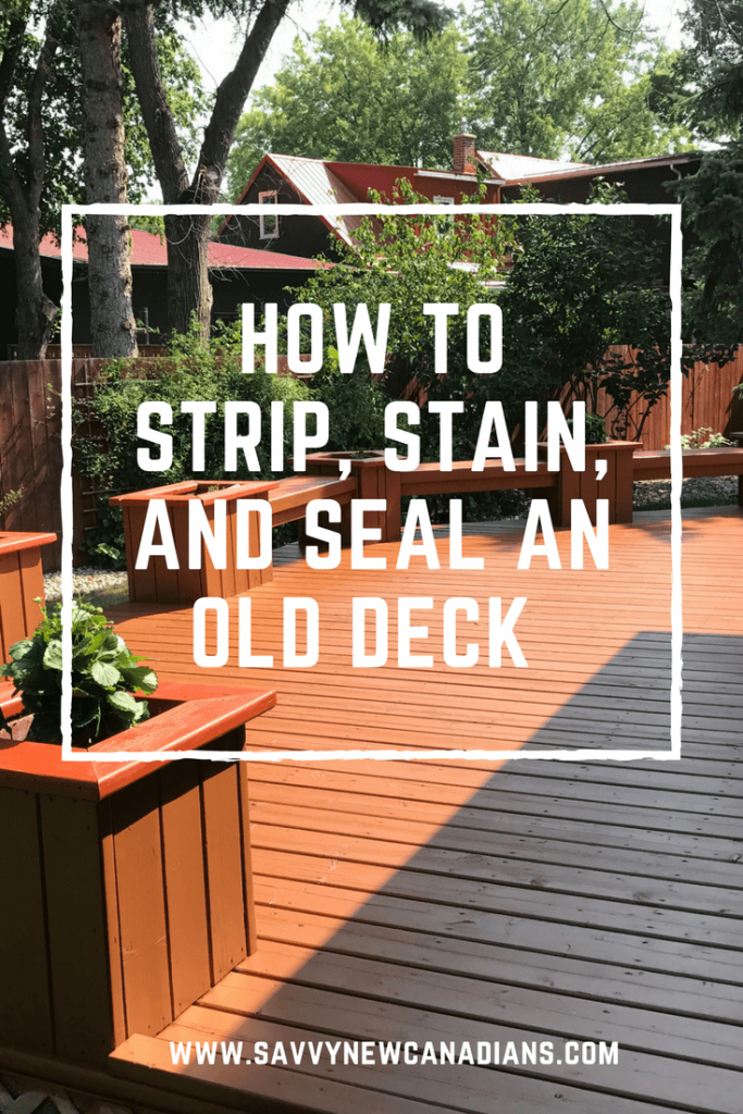  How to strip and stain an old deck