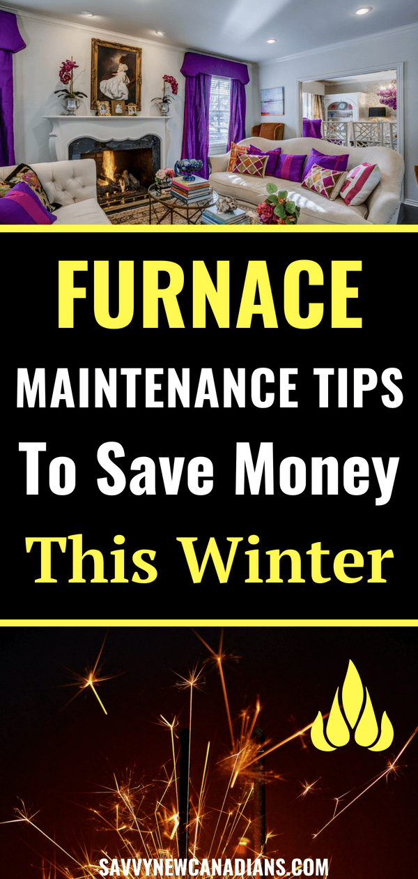 8 Furnace Maintenance DIY Tasks To Save Money This Winter. These furnace maintenance tips will save you lots of money and keep your furnace working efficiently this winter. #furnacemaintenance #furnaceDIY #DIY #fall #Winter #heatingandcooling #house #savemoney