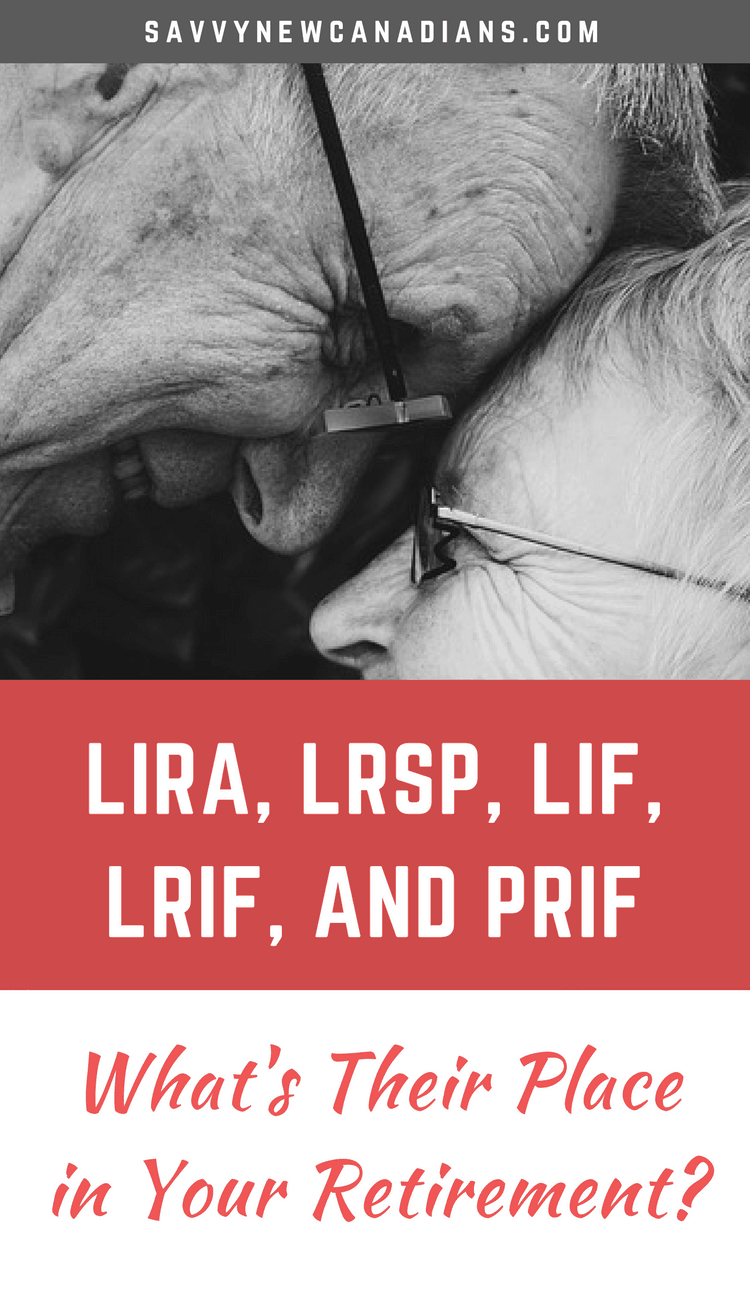 Learn about all the important retirement income accounts including LIRA, LRSP, LRIF, LIF, and PRIF. #LIF #RRIF #RRSP #LIRA #retirementaccount #retirement #financialplanning #pension