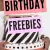 These are the best birthday freebies in Canada. Get free food, sweets, drinks, and treats on your birthday! These list includes all the best FREE birthday gifts and food available to kids, teens and adults. Get your birthday freebie now! #birthday #freebie #freefood #savemoney #frugal #birthdayfreebie #freestuff
