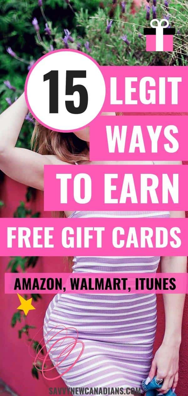 Here are 15 easy ways to get free gift cards! Make free money online using these simple hacks. #freegiftcards #makemoneyonline #makemoney #giftcards #freemoney #freestuff