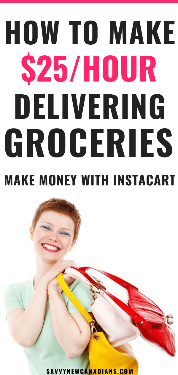 Here's how to make money on the side working as an Instacart Shopper. See how you can deliver groceries during your free time for extra cash. #workfromhome #makemoneyfromhome #sidehustle #sidegig #earnextracash
