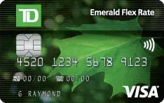 TD emerald flex rate visa