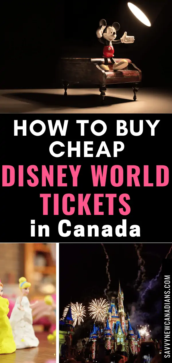 How To Get Wakt Disney World Discounted Tickets in Canada. Taking your kids to Disney World? Learn how to find cheap and discounted Disney tickets so you can save money. #Disney #Disneytickets #discounteddisneytickets #disneyworld #magickingdom #orlandoflorida