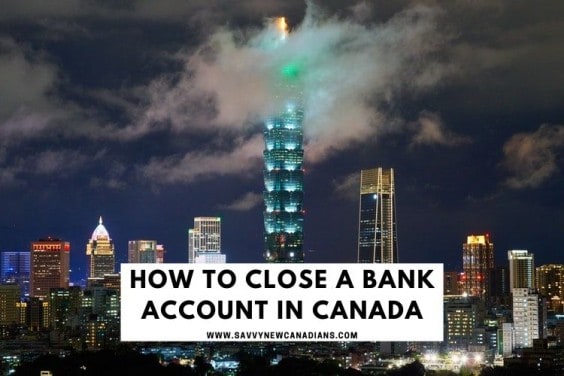 how to close a bank account in canada