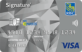 Signature RBC rewards Visa