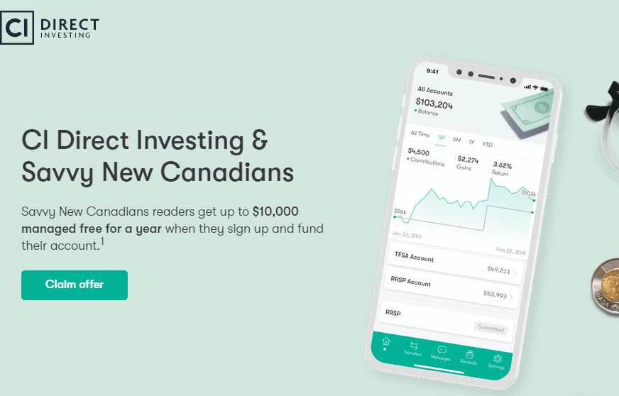 CI Direct Investing WealthBar Promo Offer