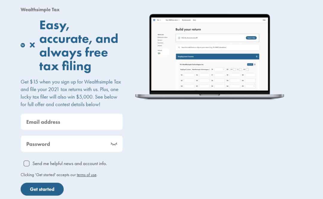 Wealthsimple Tax promotional offer