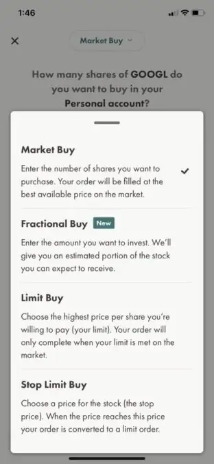 Wealthsimple Fractional Shares 1