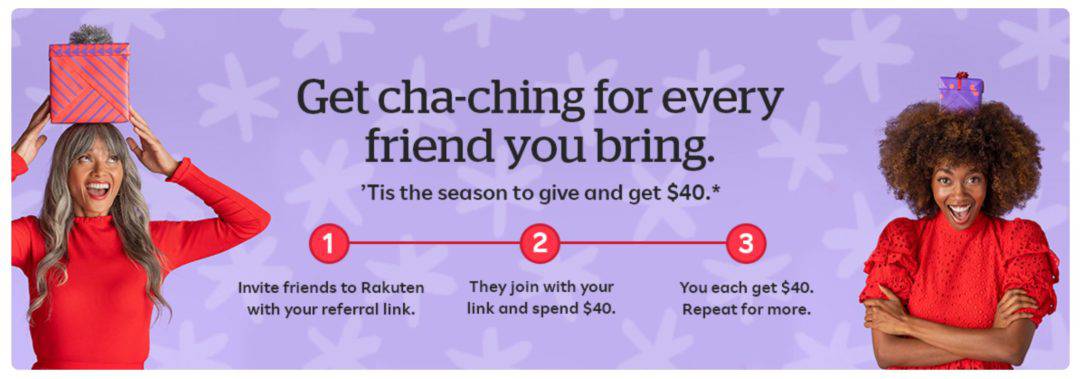 rakuten 40 dollars bonus