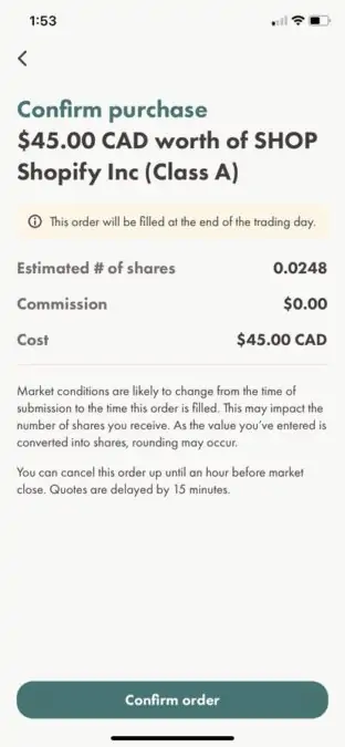 wealthsimple trade fractional shares 4