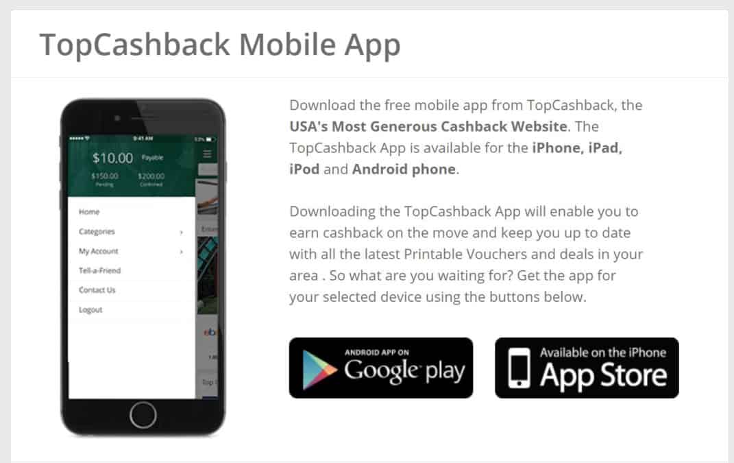 topcashback app