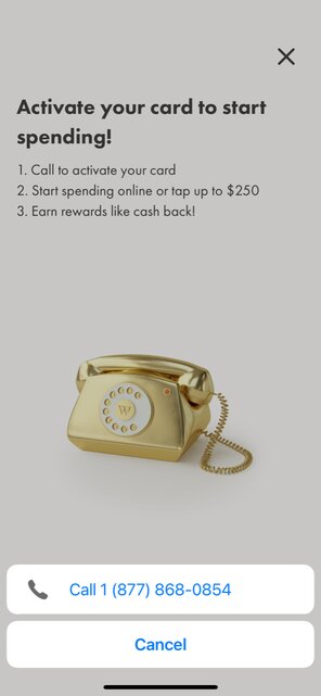 wealthsimple cash card activation