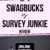 Image with a computer screen showing online surveys to denote a comparison between survey sites i.e. survey jukie and swagbucks