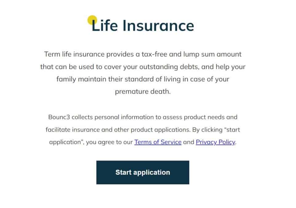 bounc3 insurance application