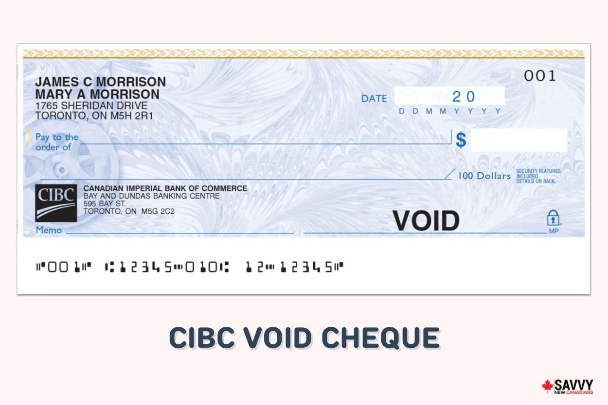 CIBC Void Cheque