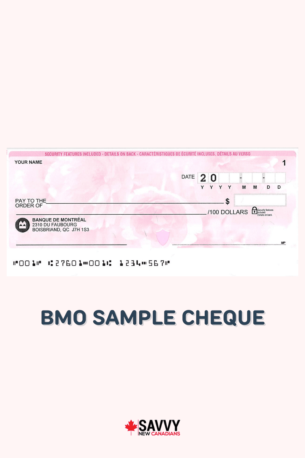 BMO Sample Cheque: How To Read and Get a BMO Void Cheque 2022