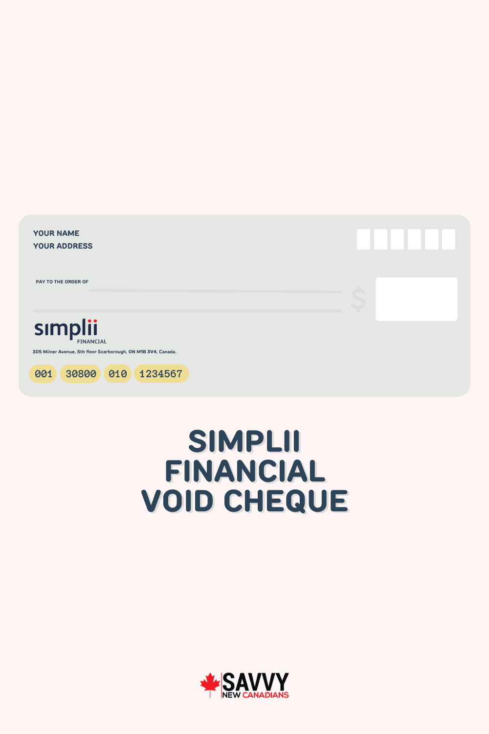 Simplii Financial Void Cheque: How To Read and Print a Simplii Void Cheque