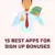 15 Best Apps For Sign Up Bonuses