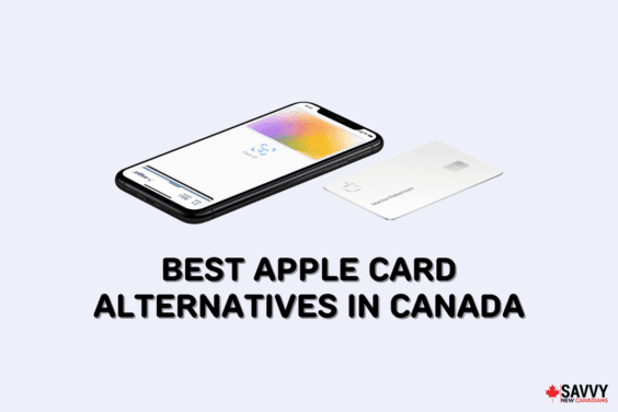Text that reads “Best Apple Card alternatives in Canada” below an image of the card and an iPhone