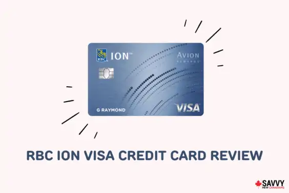 Text that reads “RBC ION Visa Credit Card Review” below an image of the credit card