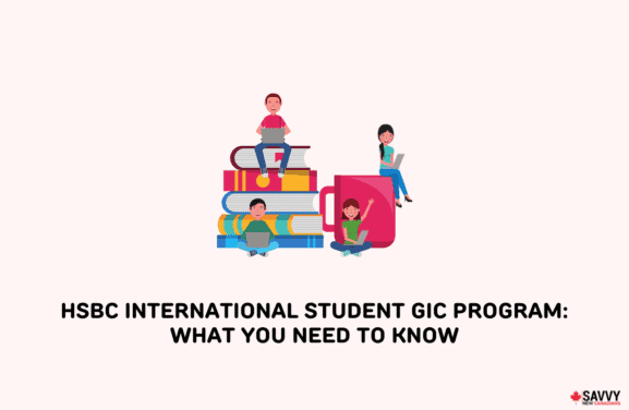 image showing students and explainer for hsbc student gic program