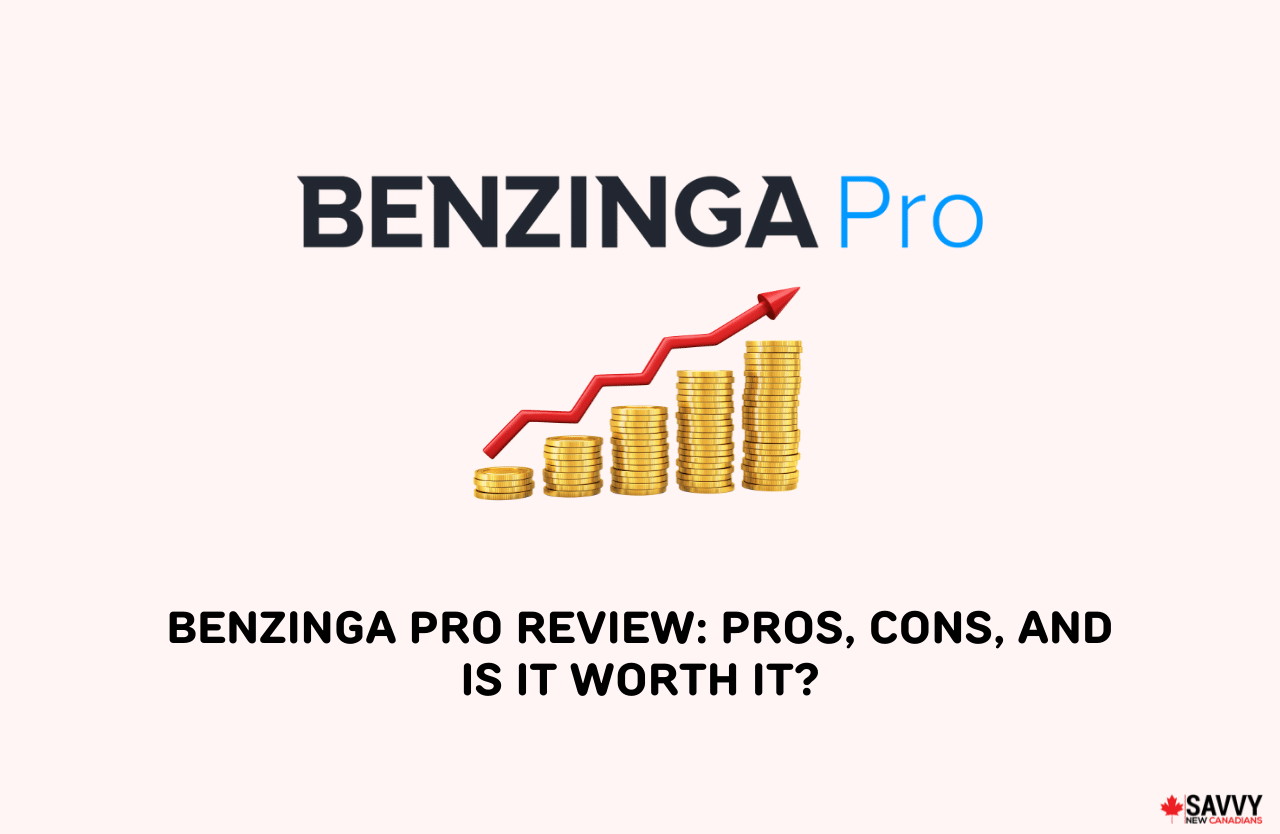 image showing benzinga pro logo and trading chart