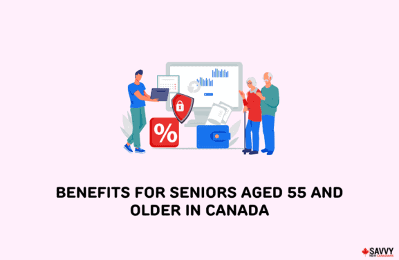 image showing an icon portraying benefits for seniors aged 55 and older in canada