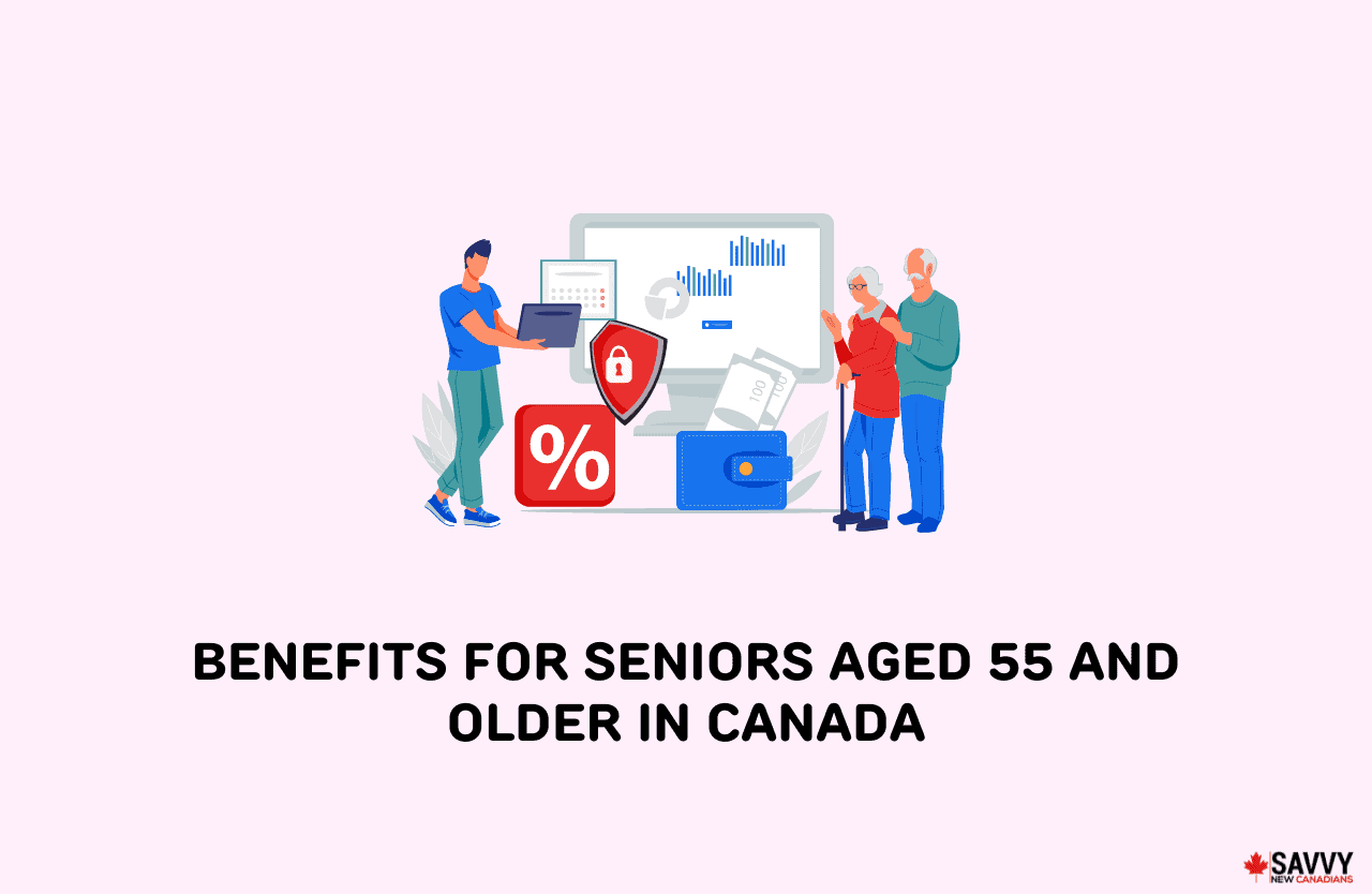 image showing an icon portraying benefits for seniors aged 55 and older in canada