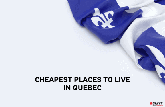 image showing a flag of quebec to depict cheapest places to live in quebec