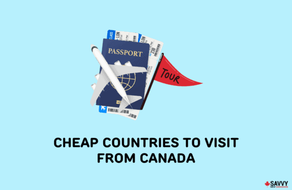 image showing flight icons for discussions about cheap countries to visit from canada