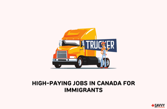 image showing a trucker to represent high paying jobs in canada for immigrants