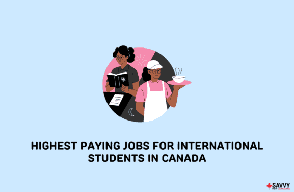 image showing a working student icon representing highest paying jobs for international students in canada