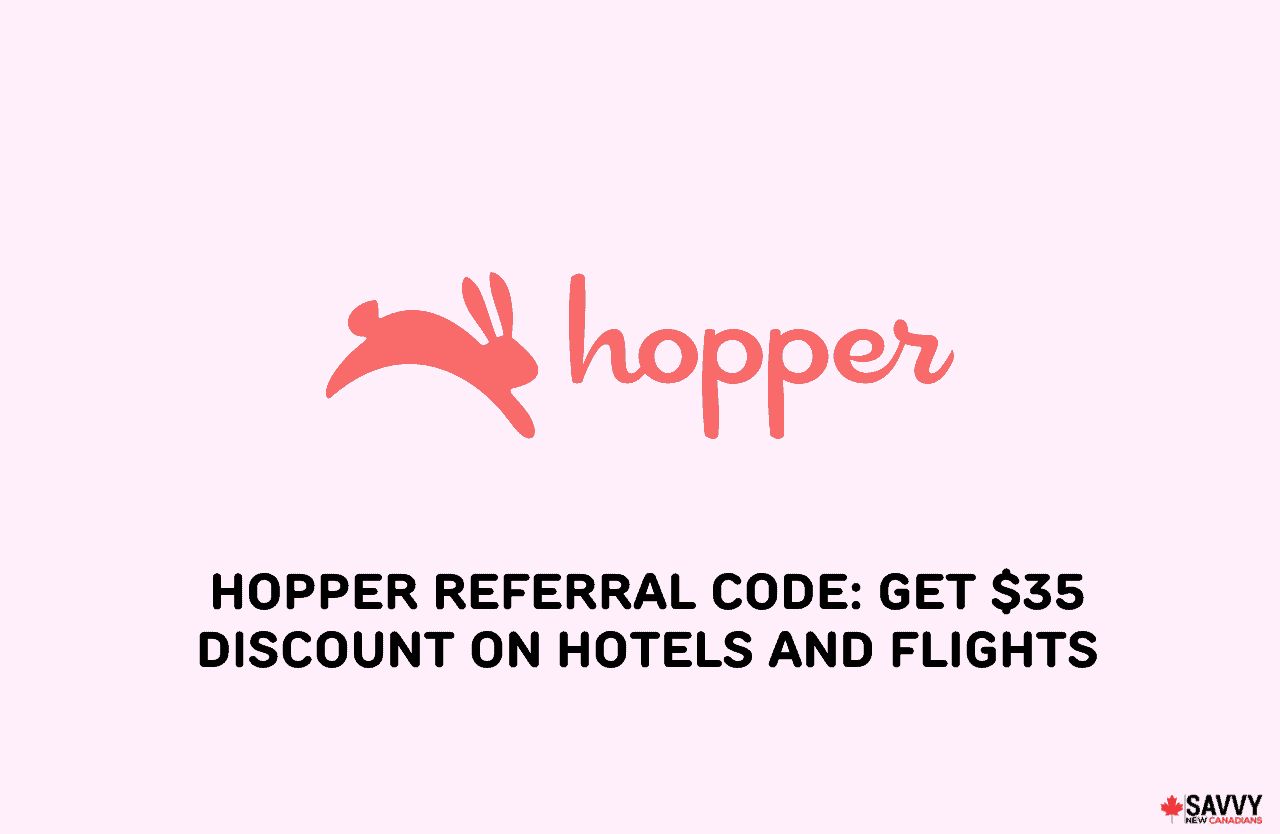 image showing hopper logo and texts providing hopper referral code