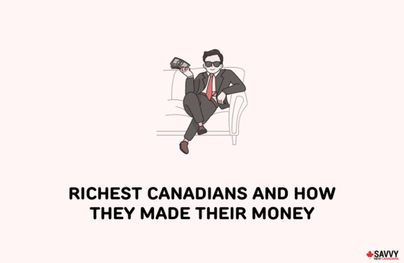 image showing an icon of a rich man depicting the richest canadians and how they made their money