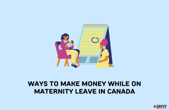 image showing a woman on maternity leave