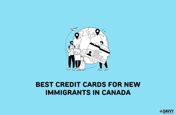 image showing an illustration of new immigrants in canada and best credit cards for them