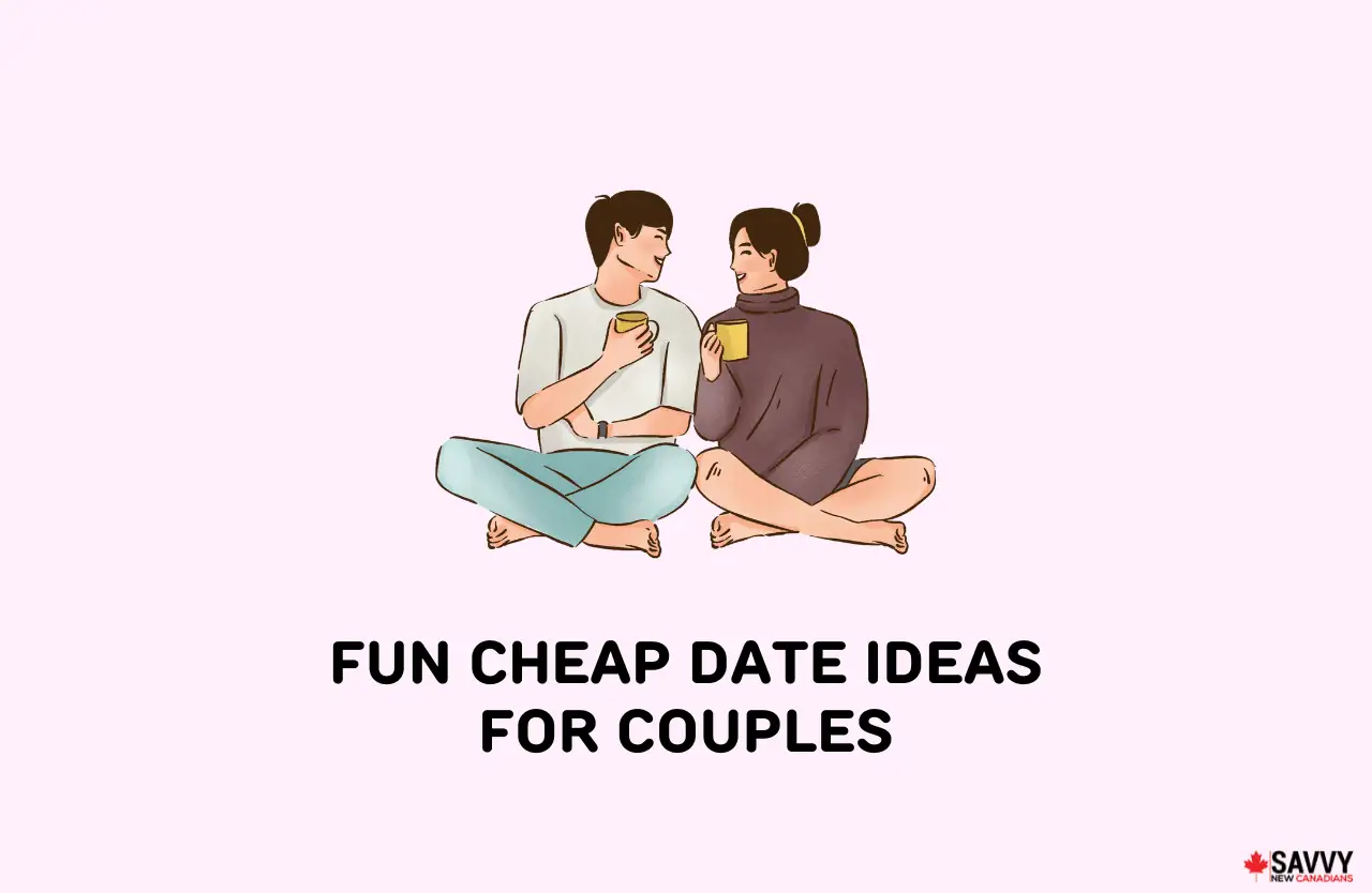 image showing a couple having a fun cheap date