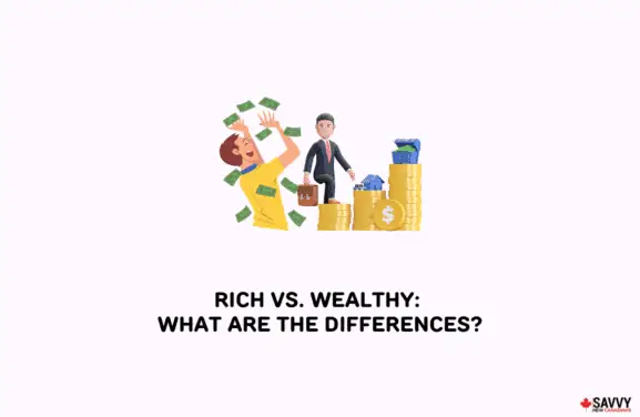 image showing a rich man vs a wealthy man