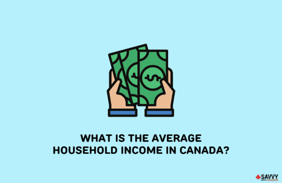 image showing an average household income in canada