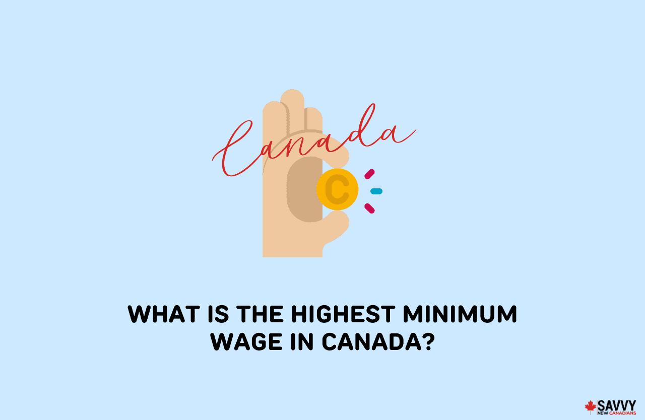 image showing an icon of highest minimum wage in canada