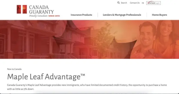 image showing canada guaranty maple leaf advantage mortgages for newcomers to canada