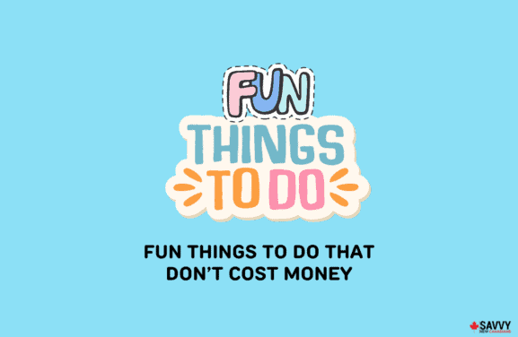 image showing texts depicting fun things to do that don't cost money