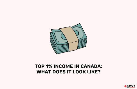 image showing texts providing the top 1 percent of income earners in canada