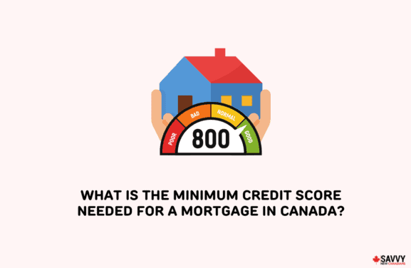 image showing an illustration of a minimum credit score needed for a mortgage in canada