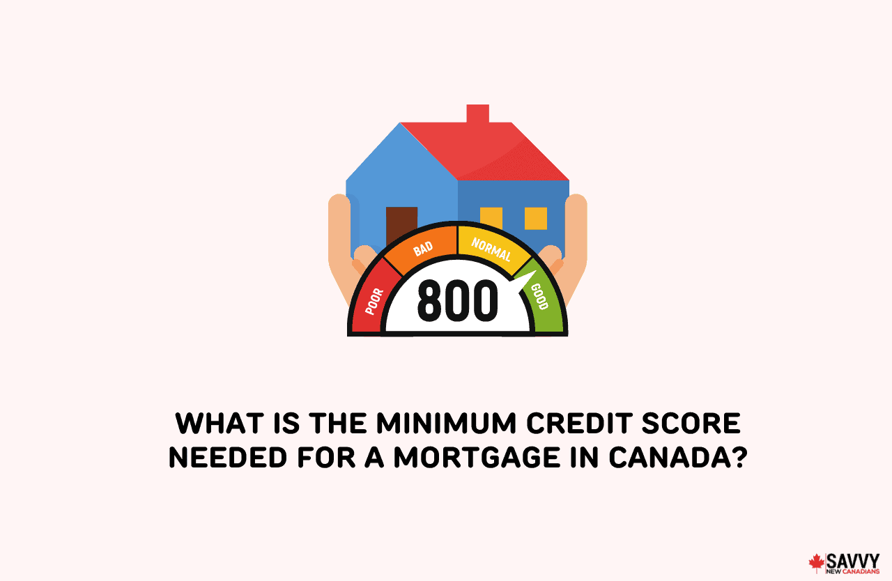 image showing an illustration of a minimum credit score needed for a mortgage in canada