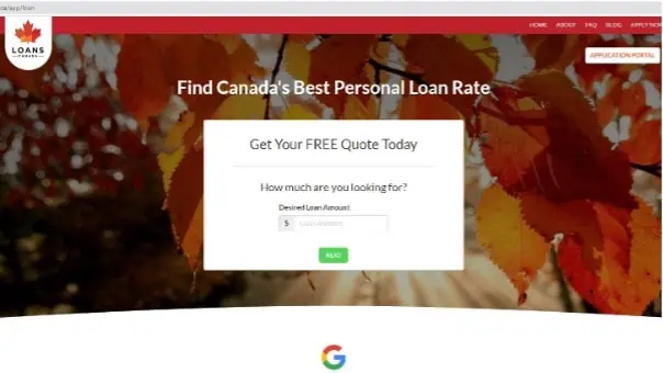 image showing loans canada's personal loan rate